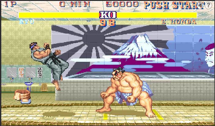 Street fighter 2 flash spēle