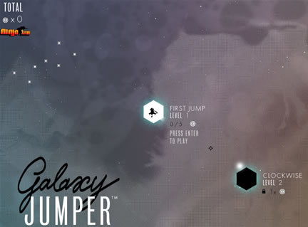 Galaxy jumper flash spēle